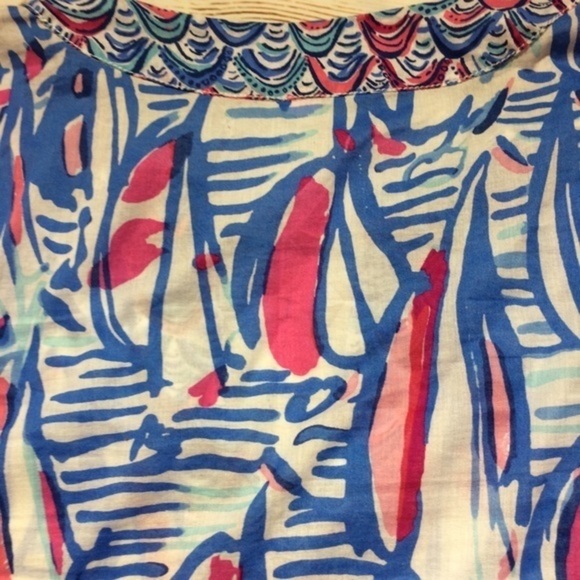Lilly Pulitzer Amelia Tunic XS Red Right Return - Picture 4 of 7